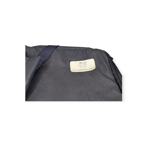 Pampered Chef Navy Blue Insulated Casserole Stoneware Carrying Tote w/Handles - Picture 2 of 13